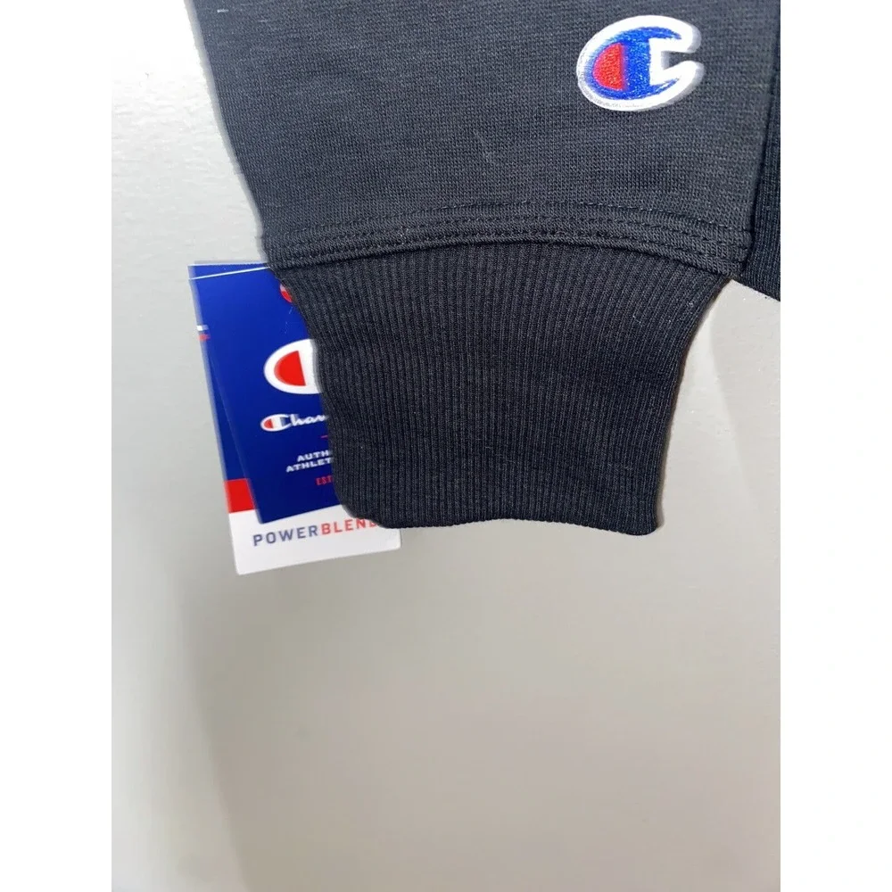 NWT‎ Mens Champion Activewear Black Hoodie w/ Blacked Out 